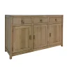 Buffet Enfilade Hévéa 3 portes, 3 tiroirs 146,5x45x90cm GALA