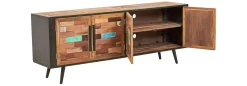 Buffet enfilade 4 portes bois recyclé DRAKKAR
