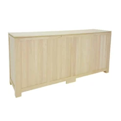 Buffet enfilade portes coulissantes hévéa 190cm HELENA