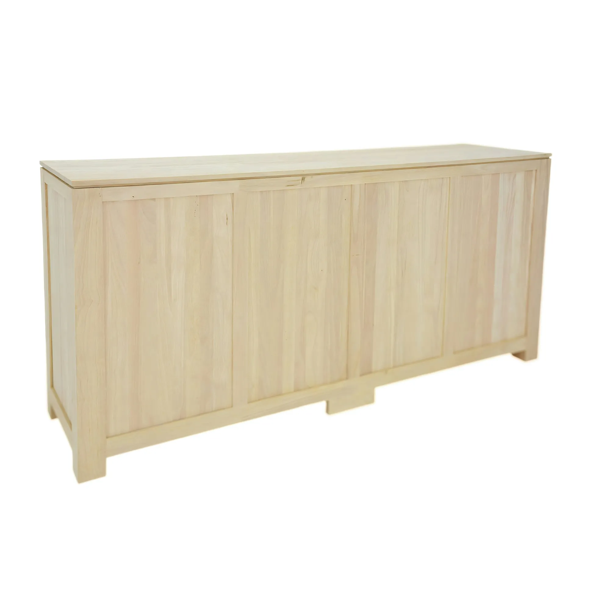 Buffet enfilade portes coulissantes hévéa 190cm HELENA