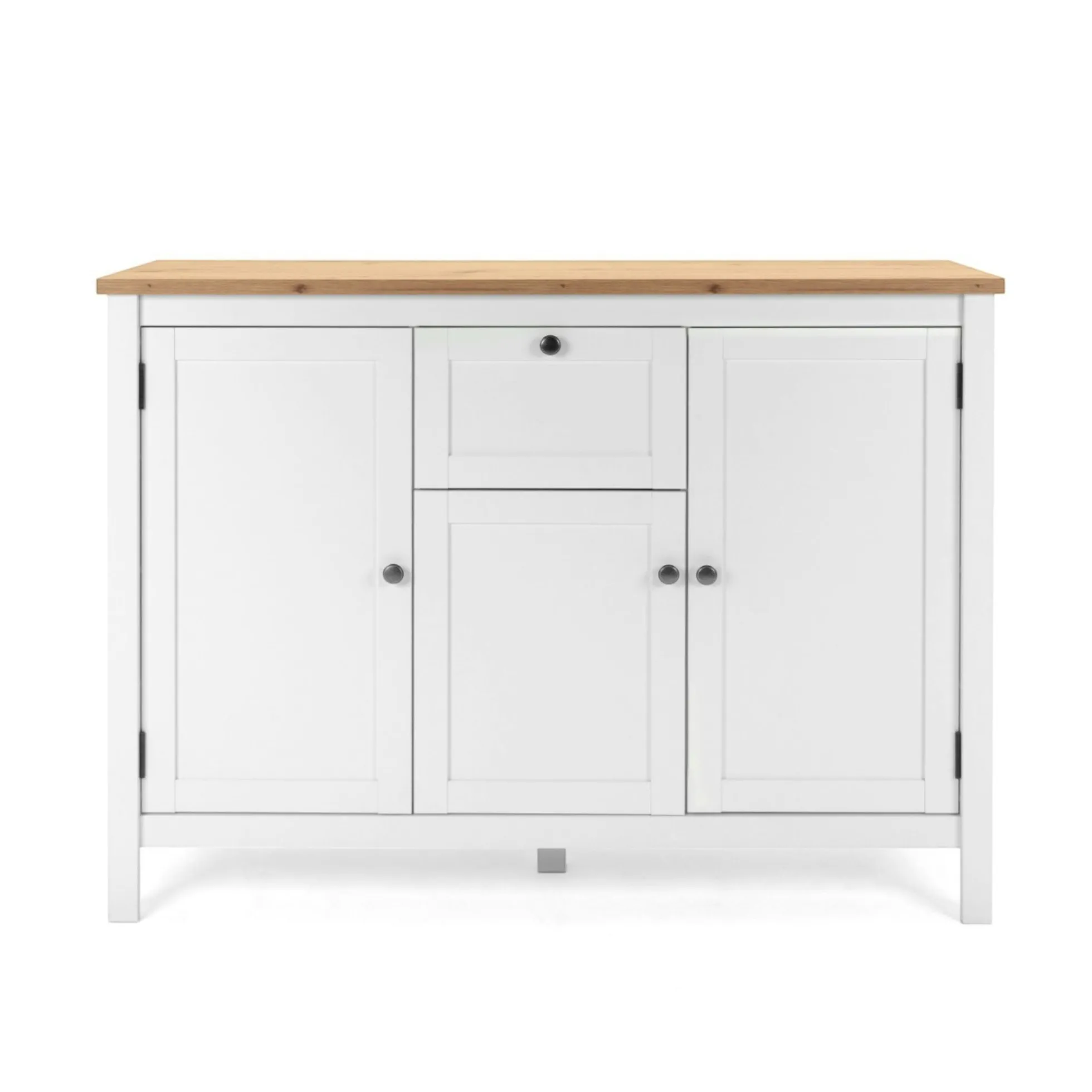 Buffet haut blanc 3 portes 1 tiroir VENZA