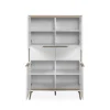 Buffet haut blanc 4 portes 2 tiroirs AVIO