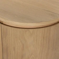 Buffet haut design en chêne clair 2 portes LOREN