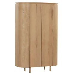Buffet haut design en chêne clair 2 portes LOREN