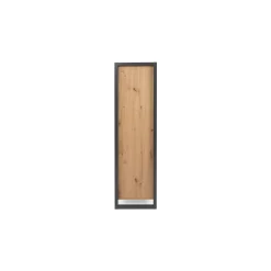 Buffet haut effet chêne 2 portes 2 tiroirs ALVA