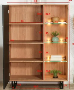 Buffet haut en chêne blanc ZONZA
