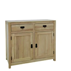 Buffet Hévéa 2 portes, 2 tiroirs, 100x45x90cm GALA