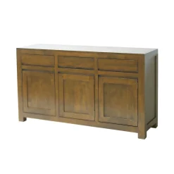 Buffet Hévéa 3 portes, 3 tiroirs 150x45x85cm OLGA