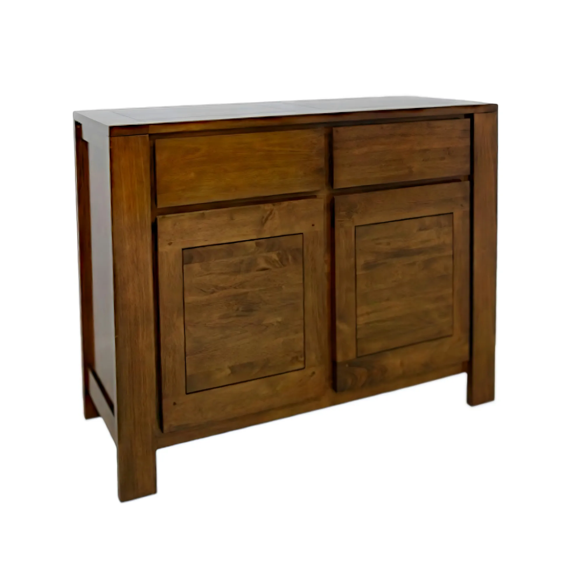 Buffet Hévéa 2 portes, 2 tiroirs 110x45x90cm OLGA