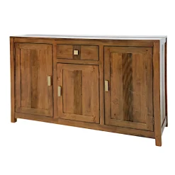 Buffet Hévéa 3 portes, 1 tiroir, 140x45x85cm GALA