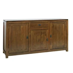 Buffet Hévéa 3 portes, 1 tiroir, 160x45x85cm HELENA