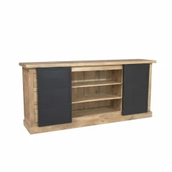 Buffet industriel moderne à portes coulissantes 200 cm CEYLAN