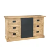 Buffet industriel moderne à porte coulissante 160 cm CEYLAN