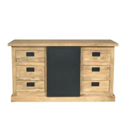 Buffet industriel moderne à porte coulissante 160 cm CEYLAN