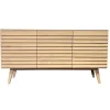 Buffet moderne en bois de chêne blanc (3 portes) COLOGNE