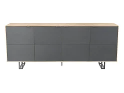 Buffet moderne en chêne blanc 200 cm ZONZA
