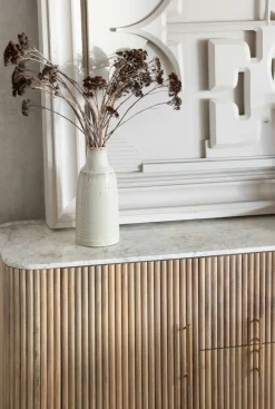 Buffet moderne en marbre et bois MASSA