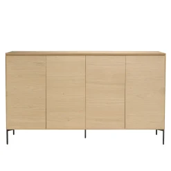 Buffet moderne 4 portes bois couleur naturelle MAYENCE