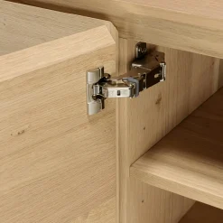 Buffet moderne 4 portes bois couleur naturelle MAYENCE