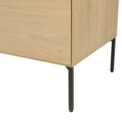 Buffet moderne 4 portes bois couleur naturelle MAYENCE
