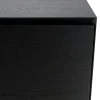 Buffet moderne 4 portes bois couleur noire MAYENCE