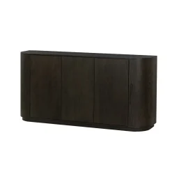 Buffet moderne 3 portes en chêne brun LOREN