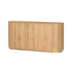 Buffet moderne 3 portes en chêne clair LOREN