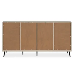Buffet moderne taupe 4 portes 1 tiroir AVIO