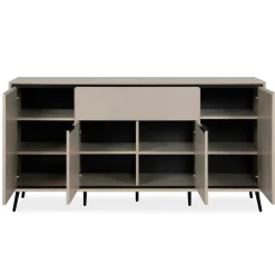 Buffet moderne taupe 4 portes 1 tiroir AVIO