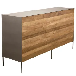 Buffet moderne teck recyclé 3 portes PANAMA