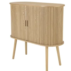 Buffet ovale en bois couleur naturelle CASTILLE