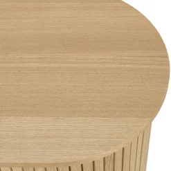 Buffet ovale en bois couleur naturelle CASTILLE