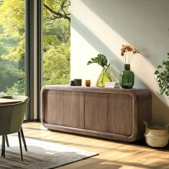 Buffet 4 portes en bois de mindi ARCUS