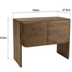 Buffet 2 portes en bois de mindi ARCUS