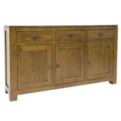 Buffet 3 portes exotique hévéa 150cm HELENA