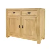 Buffet 2 portes exotique hévéa 110cm HELENA