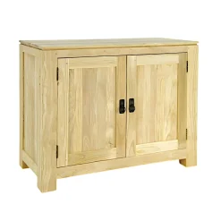 Buffet 2 portes exotique hévéa 96cm HELENA