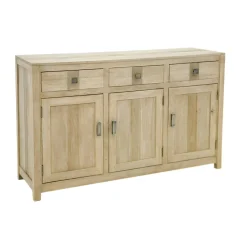 Buffet 3 portes exotique hévéa 147cm GALA