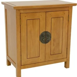 Buffet 2 portes hévéa 75x45x80cm MAORI