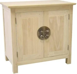 Buffet 2 portes hévéa 75x45x80cm MAORI