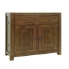 Buffet 2 portes hévéa 110x45x90cm TESSA