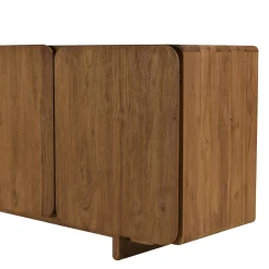 Buffet 4 portes 200x65cm en bois de teck recyclé SWING