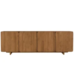 Buffet 4 portes 200x65cm en bois de teck recyclé SWING