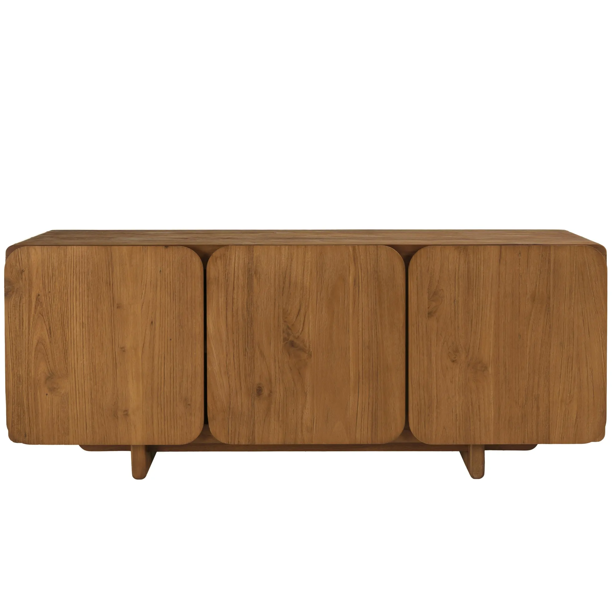 Buffet 3 portes 120x40cm en bois de teck recyclé SWING