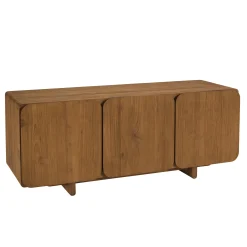 Buffet 3 portes 120x40cm en bois de teck recyclé SWING