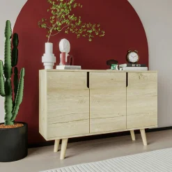 Buffet salle à manger moderne à poignées intégrées MARFA