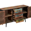 Buffet salle à manger 2 portes 3 tiroirs bois recyclé DRAKKAR