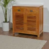 Buffet salon exotique bois de teck petit modèle BISHO