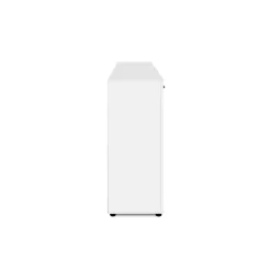 Buffet étroit blanc 4 portes 2 tiroirs ALVA