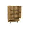 Buffet vaisselier en bois 2 portes décor damier UDA